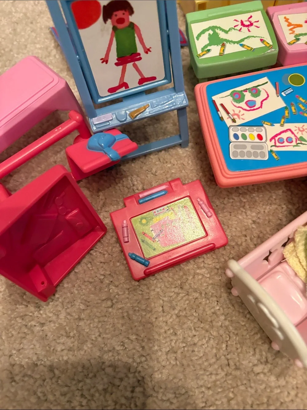 Fisher-Price Loving Family Dollhouse Furniture  School Bathroom Swing Playroom